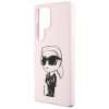 Etui Karl Lagerfeld Silicone Graffiti    Ikonik Printed Logo MagSafe do Samsung Galaxy S25 Ultra różowy
